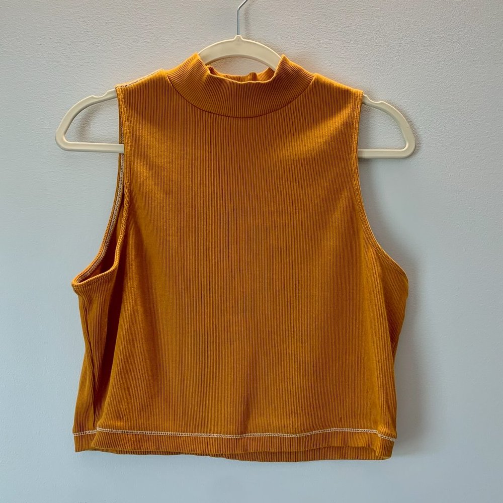 Mustard Everlane Cropped Tank
